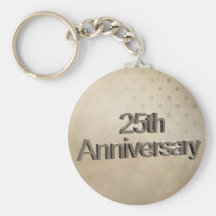 25to Regalos del aniversario de boda Llaveros