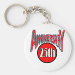 25to Regalos del aniversario de boda Llaveros