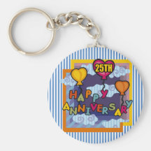 25to Regalos del aniversario de boda Llaveros
