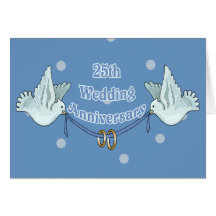 25to Regalos del aniversario de boda Tarjetas