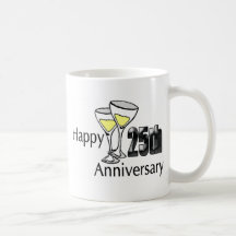 25to Regalos del aniversario de boda Taza