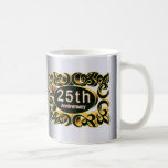 25to Regalos del aniversario de boda Taza De Café