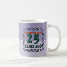 25to Regalos del aniversario de boda Tazas De Café