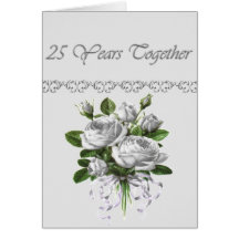 25to Tarjeta del aniversario