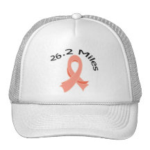 26,2 millas del maratón de cinta uterina del cánce gorro de camionero