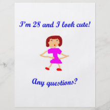 ¡28 soy 28 y parezco lindo! tarjetones