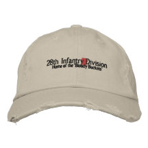 28vo cuarto División de infantería Gorras De Béisbol Bordadas