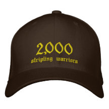 2.000, guerreros del stripling gorra de beisbol bordada