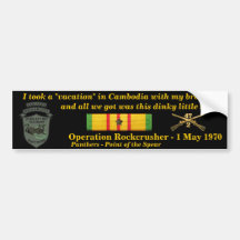 2/47o Vacaciones camboyanas Etiqueta De Parachoque