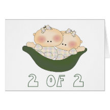 2 de 2 Cuties gemelo Felicitacion