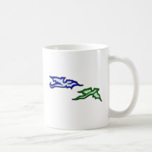 2 Drachen dragons Kaffeehaferl