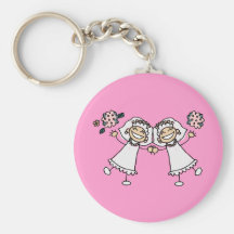 2 novias llaveros personalizados