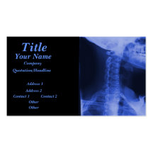 2 radiografiados - Azul electromágnetico Plantilla De Tarjeta De Negocio