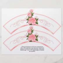 2 rosas rosados genéricos personalizan las envoltu flyer personalizado