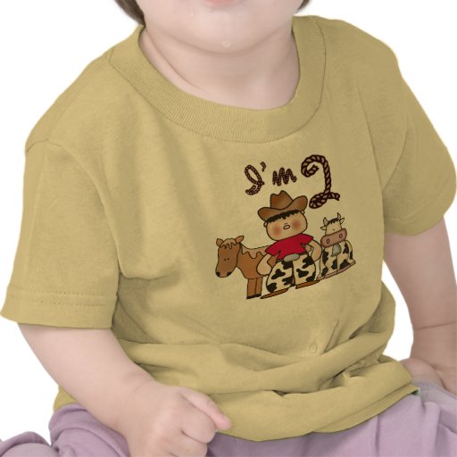 2do cumpleaños del vaquero camiseta