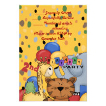 2do Fiesta de cumpleaños Invitaciones Personales