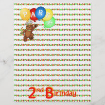 2do Papel real 3 del libro de recuerdos del oso de Flyer A Todo Color