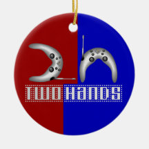 2h (dos manos) ornamento de navidad