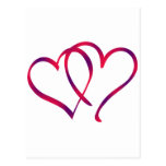 2hearts-red-purple tarjetas postales