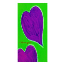 2hearts tarjeta fotografica  