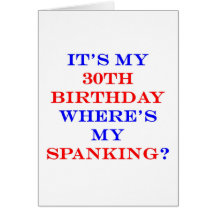 ¿30 donde está mi azote? felicitación