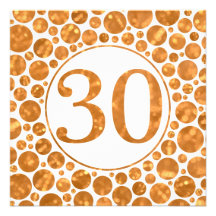 30 en el oro - invitación