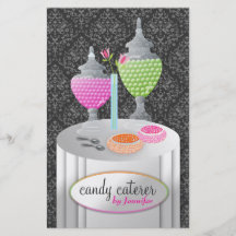311-Candy damasco gris del abastecedor el | Tarjeta Publicitaria