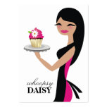 311-Daisy la magdalena Cutie Straigh largo Hai neg Tarjetas De Visita