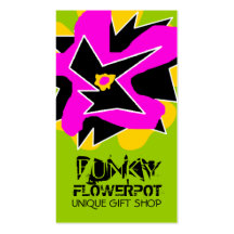 311-FUNKY VERDE de la FLOR el | Plantillas De Tarjetas De Visita