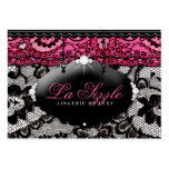 311-Lace de Luxe - rosa Tarjeta De Visita