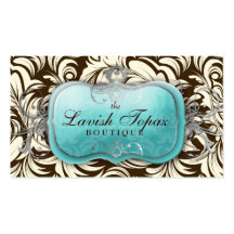 311-Lavish Topaz el | Brown y crema Tarjetas De Negocios