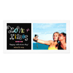 311-Love y tarjeta enrrollada de las tarjetas del  Tarjeta Fotografica Personalizada