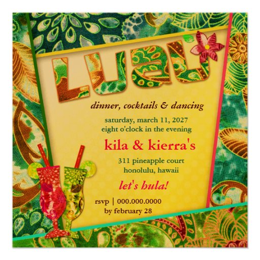 311 metálicos de oro de la invitación de Lushious 
