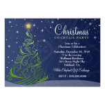 311 navidad de la noche estrellada invita al azul  invitación personalizada