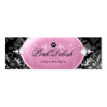 311-Pink Delish con el monograma el | 3,5 x 2,5 No Tarjetas De Visita
