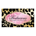 311 puntos de oro del leopardo del boutique Bodaci Tarjetas De Visita