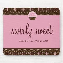 311-Swirly Mousepad rosado dulce