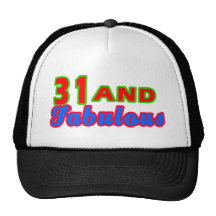 31 y diseños fabulosos del cumpleaños gorra