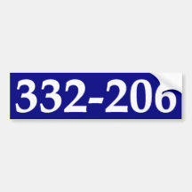 332-206. ETIQUETA DE PARACHOQUE