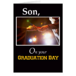 3733 hijo, diploma del día de graduación tarjetas
