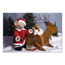 3982 navidad de Santa del oso de peluche Fotos