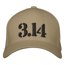 3,14 Gorra bordado pi Gorra Bordada