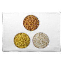 3 clases de arroz manteles individuales