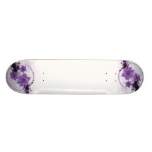 3 flores bonitas - púrpura patineta personalizada