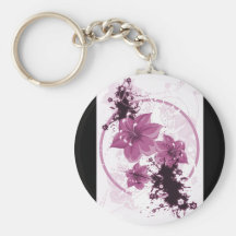 3 flores bonitas - rosa llaveros personalizados
