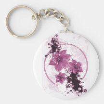 3 flores bonitas - rosa llaveros personalizados