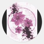 3 flores bonitas - rosa pegatinas  