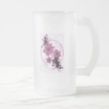 3 flores bonitas - rosa tazas
