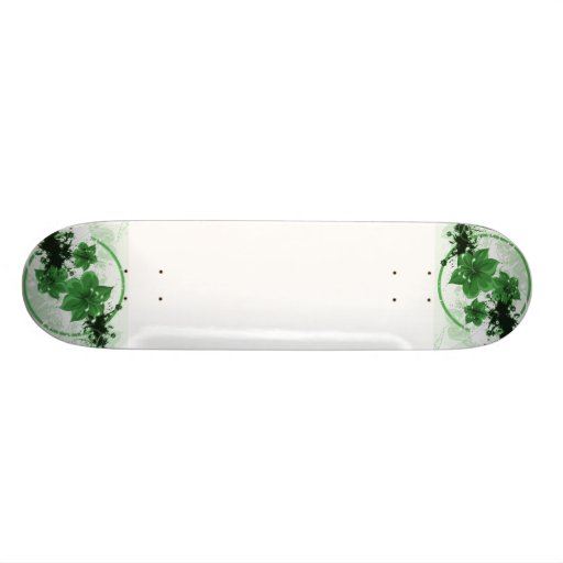 3 flores bonitas - verde patin personalizado