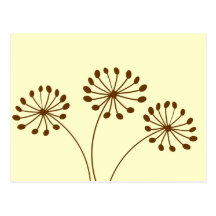 3 flores de Brown Postal